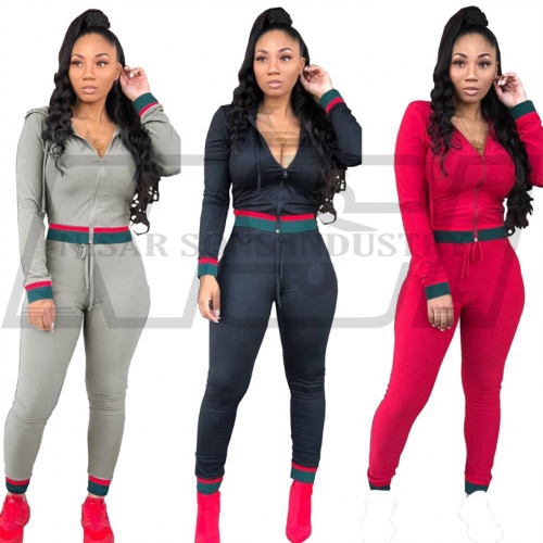 Latest women hot fashion cheap print tracksuit