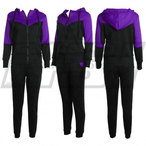 Latest print new gym fitness women tracksuit