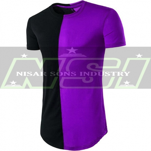 Custom Fitness Men T Shirt round hem manufacturer