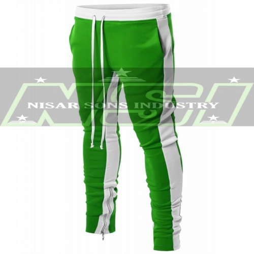 Green white strip men gym trouser for men wholesale