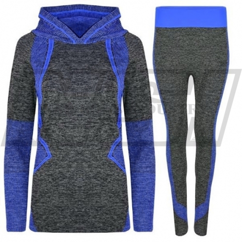 Cotton fleece women jogging tracksuit 