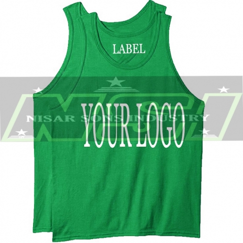 Green gym tank top for men manufacturer
