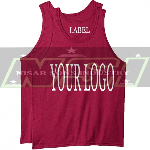 New solid color gym tank top 