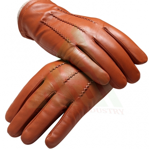  finger less leather fashion gloves
