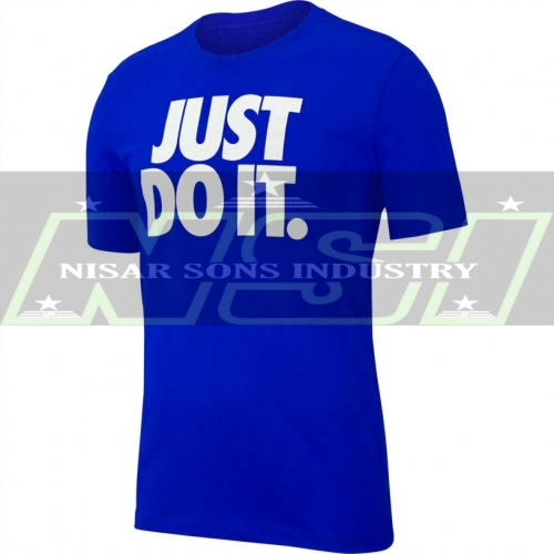 Blue gym t shirt printing manufacturer