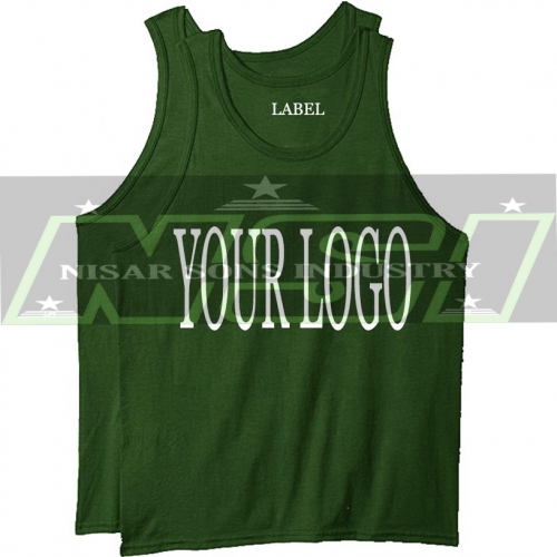 Logo printed tank top manufacturer