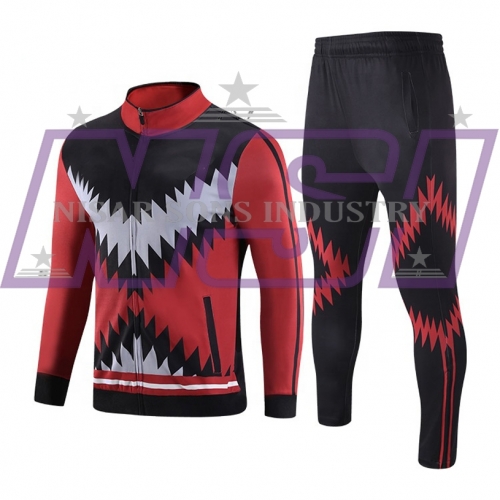 Ajrak design men gym sports tracksuit 