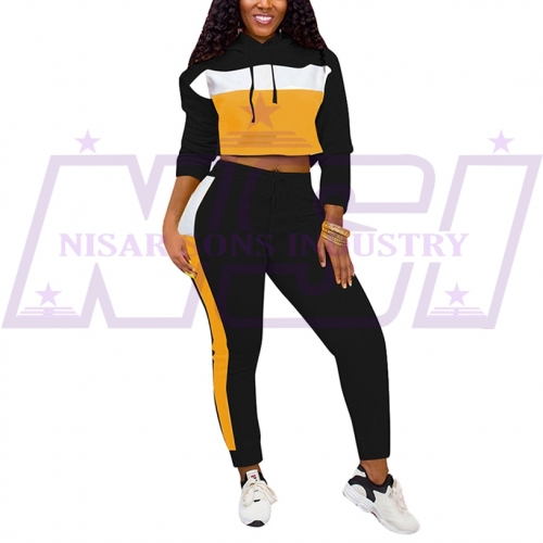 Women top and legging fitness tracksuit 