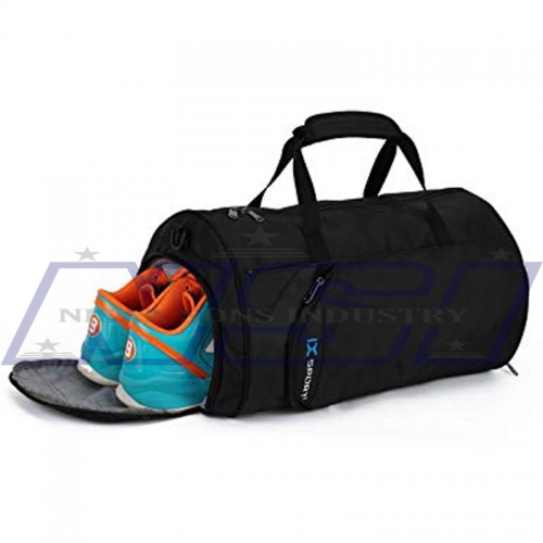 Quality nylon travel duffel gym bag for men